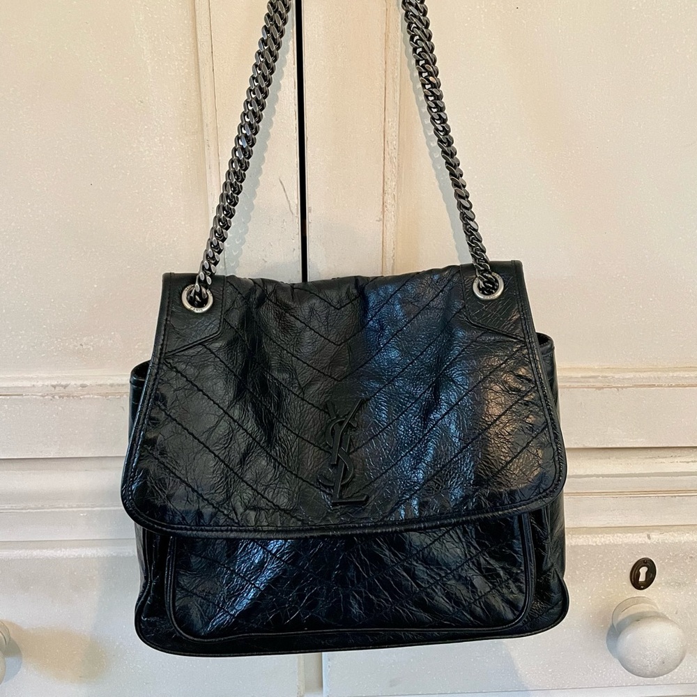YSL medium Nikki in vintage leather
